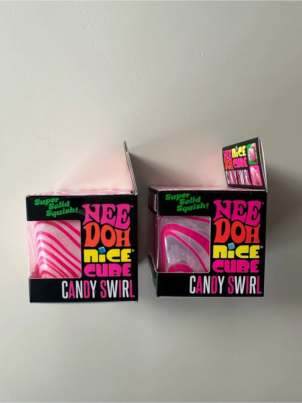 Needoh Nice Cube Candy Swirl - Set of two